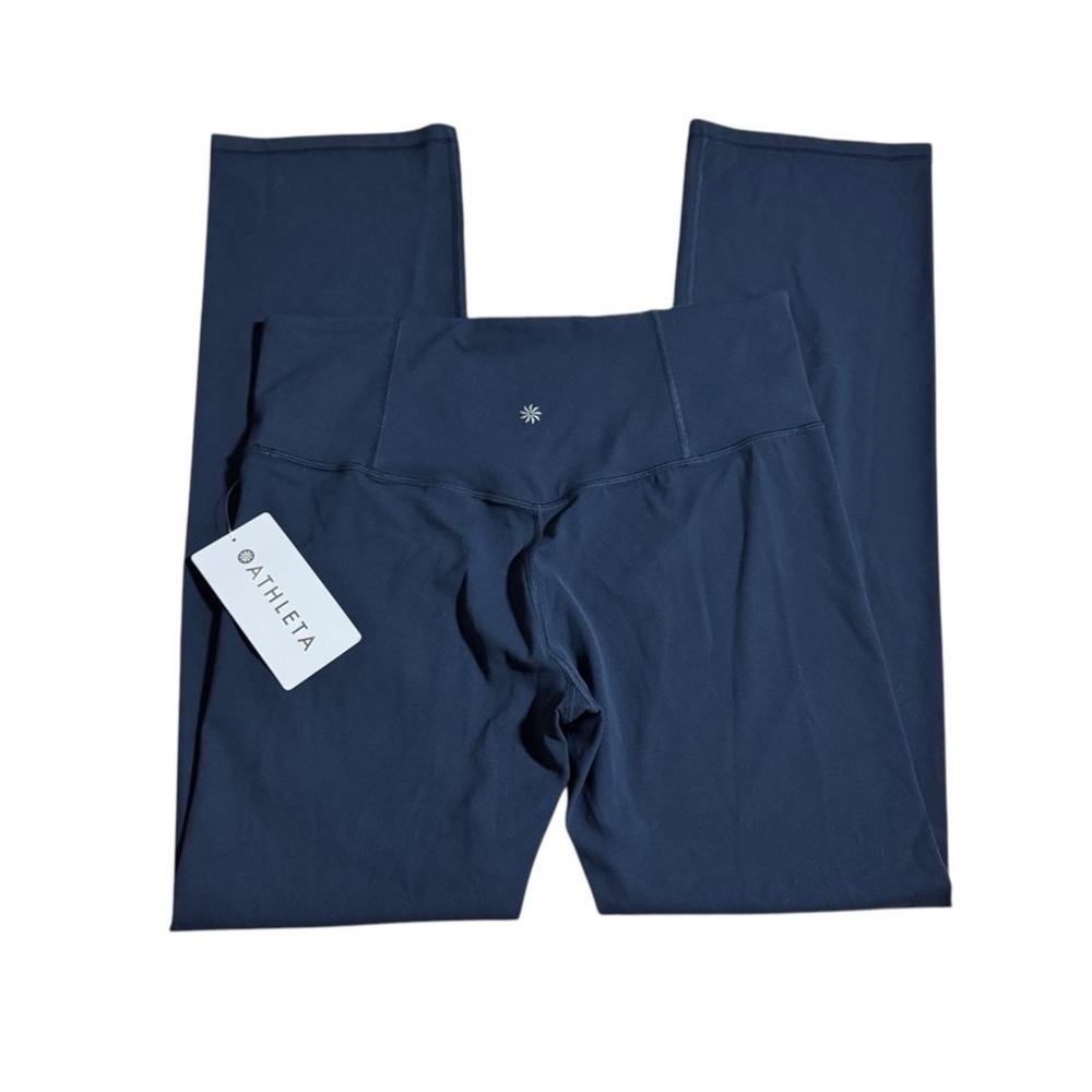 NWT Athleta Elation Ultra High Rise Straight Leg Pant in color Navy - Picture 10 of 10
